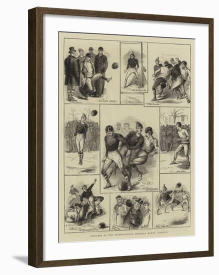 Sketches at the International Football Match, Glasgow-William Ralston-Framed Giclee Print