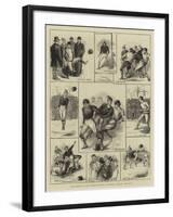 Sketches at the International Football Match, Glasgow-William Ralston-Framed Giclee Print