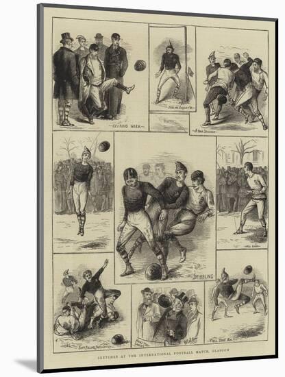 Sketches at the International Football Match, Glasgow-William Ralston-Mounted Giclee Print