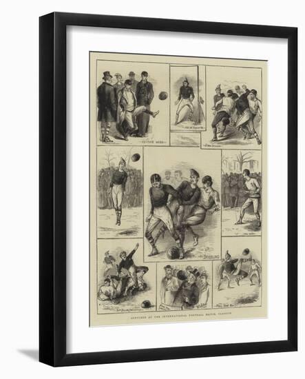 Sketches at the International Football Match, Glasgow-William Ralston-Framed Giclee Print