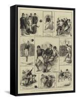 Sketches at the International Football Match, Glasgow-William Ralston-Framed Stretched Canvas