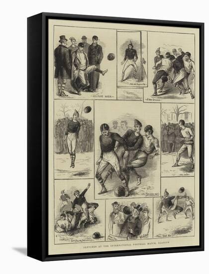 Sketches at the International Football Match, Glasgow-William Ralston-Framed Stretched Canvas