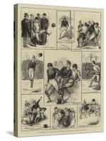 Sketches at the International Football Match, Glasgow-William Ralston-Stretched Canvas