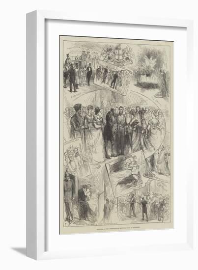 Sketches at the International Municipal Ball at Guildhall-Charles Robinson-Framed Giclee Print