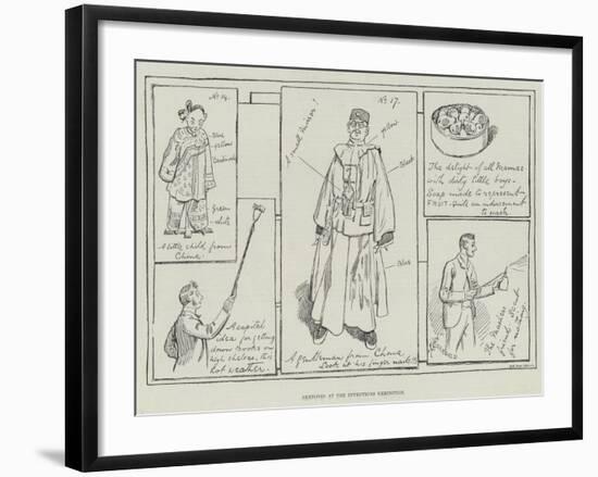Sketches at the Inventions Exhibition-Alfred Courbould-Framed Giclee Print
