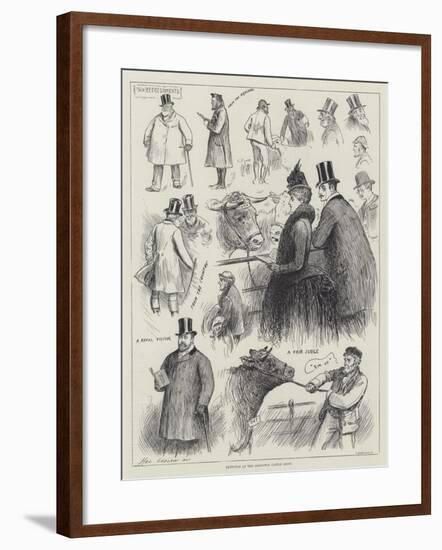 Sketches at the Islington Cattle Show-Henry Stephen Ludlow-Framed Giclee Print