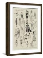 Sketches at the Juvenile Fancy Dress Ball at the Mansion House-Phil May-Framed Giclee Print