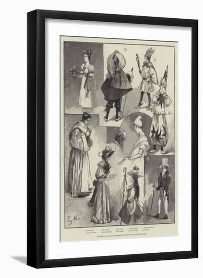 Sketches at the Lady Mayoress's Children's Ball, Mansion House-null-Framed Giclee Print