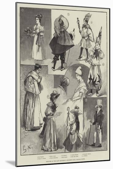 Sketches at the Lady Mayoress's Children's Ball, Mansion House-null-Mounted Giclee Print