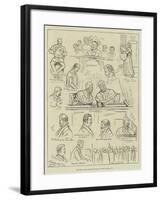 Sketches at the Land League Trials in Dublin-null-Framed Giclee Print