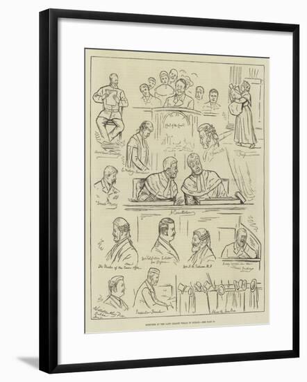 Sketches at the Land League Trials in Dublin-null-Framed Giclee Print