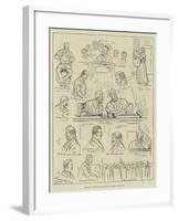 Sketches at the Land League Trials in Dublin-null-Framed Giclee Print