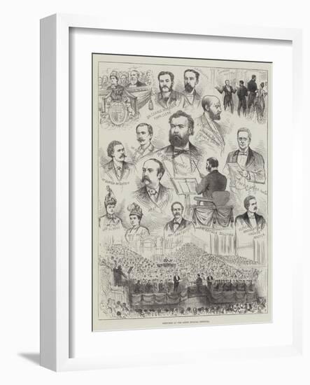 Sketches at the Leeds Musical Festival-null-Framed Giclee Print