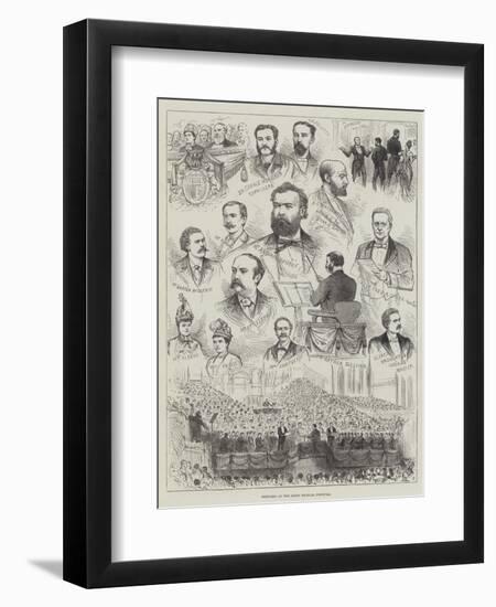 Sketches at the Leeds Musical Festival-null-Framed Premium Giclee Print