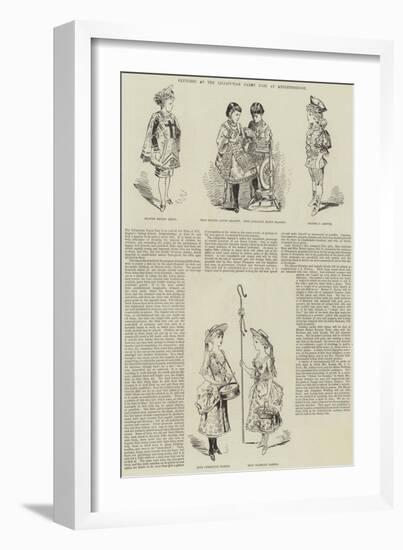 Sketches at the Lilliputian Fancy Fair at Knightsbridge-null-Framed Giclee Print