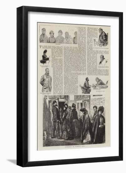 Sketches at the London Police-Courts-Charles Paul Renouard-Framed Giclee Print