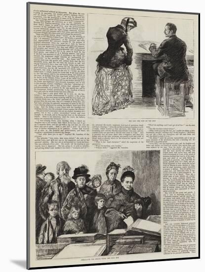 Sketches at the London Police-Courts-Charles Paul Renouard-Mounted Giclee Print