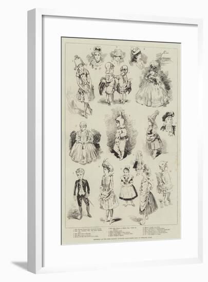 Sketches at the Lord Mayor's Juvenile Fancy-Dress Ball on Twelfth Night-null-Framed Giclee Print