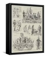 Sketches at the Lord Mayor's Show-William Douglas Almond-Framed Stretched Canvas