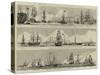 Sketches at the Naval Review at Spithead-William Edward Atkins-Stretched Canvas