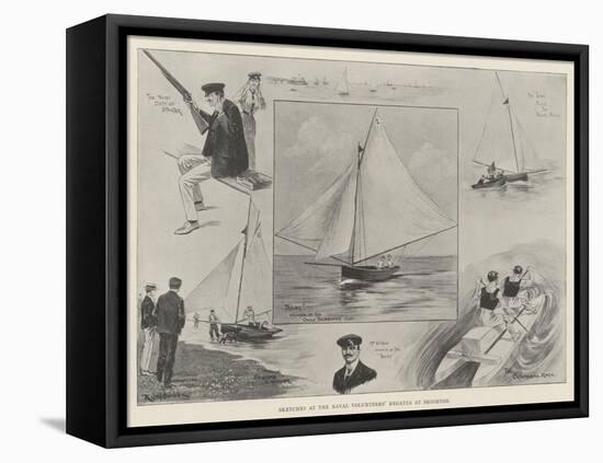 Sketches at the Naval Volunteers' Regatta at Brighton-Ralph Cleaver-Framed Stretched Canvas