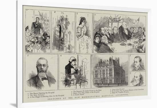 Sketches at the New Homoeopathic Hospital, Liverpool-null-Framed Giclee Print