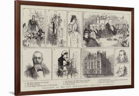 Sketches at the New Homoeopathic Hospital, Liverpool-null-Framed Giclee Print