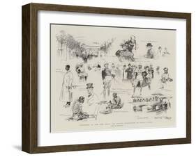 Sketches at the New India and Ceylon Exhibition at Earl's Court-Frank Craig-Framed Giclee Print