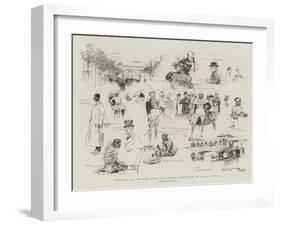 Sketches at the New India and Ceylon Exhibition at Earl's Court-Frank Craig-Framed Giclee Print