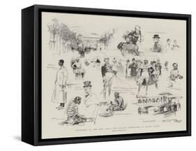 Sketches at the New India and Ceylon Exhibition at Earl's Court-Frank Craig-Framed Stretched Canvas