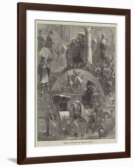 Sketches at the Oxford and Cambridge Boat-Race-Felix Regamey-Framed Giclee Print