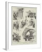 Sketches at the Paris Exhibition-null-Framed Giclee Print