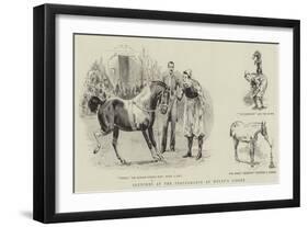 Sketches at the Performance at Wulff's Circus-null-Framed Giclee Print