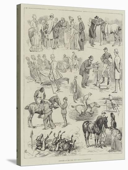Sketches at the Polo Pony Race at Hurlingham-Alfred Courbould-Stretched Canvas