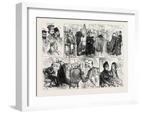 Sketches at the Presentation of Address to the King of Greece by the Corporation of London 1880-null-Framed Giclee Print