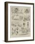 Sketches at the Rawul Pindi Durbar-null-Framed Giclee Print