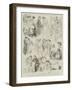 Sketches at the Rehearsal of the Greek Play The Tale of Troy-Alfred Courbould-Framed Giclee Print