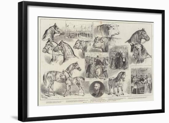 Sketches at the Royal Agricultural Society's Meeting at Norwich-Samuel John Carter-Framed Giclee Print