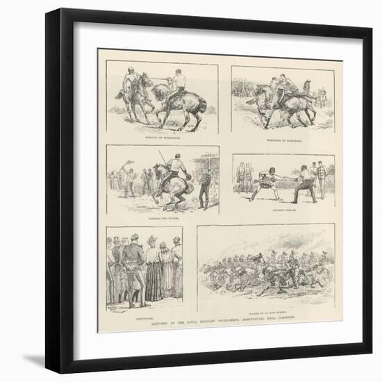 Sketches at the Royal Military Tournament, Agricultural Hall, Islington-Evelyn Stuart Hardy-Framed Giclee Print