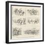 Sketches at the Royal Military Tournament, Agricultural Hall, Islington-Evelyn Stuart Hardy-Framed Giclee Print