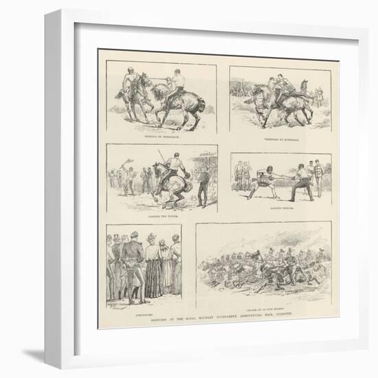 Sketches at the Royal Military Tournament, Agricultural Hall, Islington-Evelyn Stuart Hardy-Framed Giclee Print