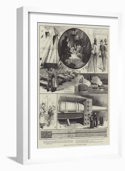 Sketches at the Royal Naval Exhibition, Chelsea-Thomas Harrington Wilson-Framed Giclee Print