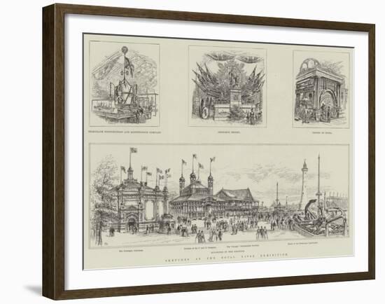 Sketches at the Royal Naval Exhibition-Frank Watkins-Framed Giclee Print