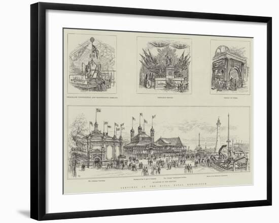 Sketches at the Royal Naval Exhibition-Frank Watkins-Framed Giclee Print