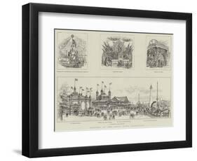 Sketches at the Royal Naval Exhibition-Frank Watkins-Framed Premium Giclee Print