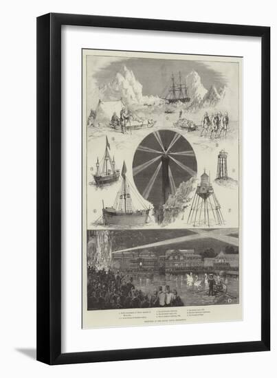 Sketches at the Royal Naval Exhibition-Thomas Walter Wilson-Framed Giclee Print