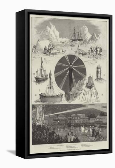 Sketches at the Royal Naval Exhibition-Thomas Walter Wilson-Framed Stretched Canvas