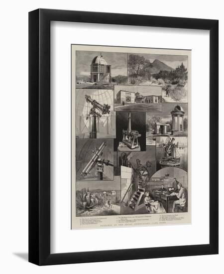 Sketches at the Royal Observatory, Cape Town-null-Framed Giclee Print