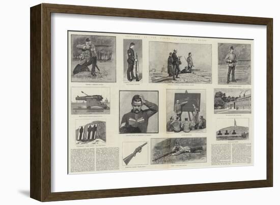 Sketches at the School of Musketry, Hythe-null-Framed Giclee Print