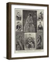 Sketches at the Shakspearean Show, Royal Albert Hall-null-Framed Giclee Print